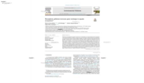 Microplastic pollution increases gene exchange in aquatic ecosystems*